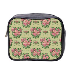 Retro 1880s Flowers Pattern 9 Mini Toiletries Bag (two Sides) by violetheavensky