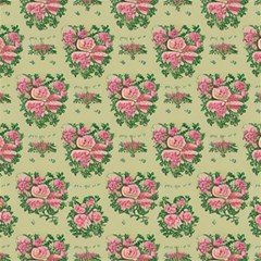 Retro 1880s Flowers Pattern 9 Play Mat (square) by violetheavensky