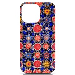 Retro Geometric Shapes And Flowers 3 Iphone 14 Pro Max Black Uv Print Case by violetheavensky