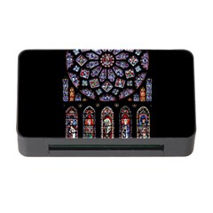 Chartres Cathedral Notre Dame De Paris Stained Glass Memory Card Reader With Cf by Grandong