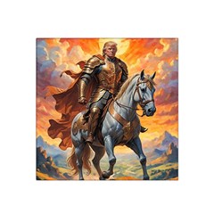 Heroic Trump Warrior In Golden Armor Satin Bandana Scarf 22  X 22  by AwesomeSauce