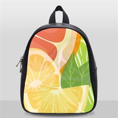 Citrus Fruit Healthy Vitamin School Bag (small) by Paksenen