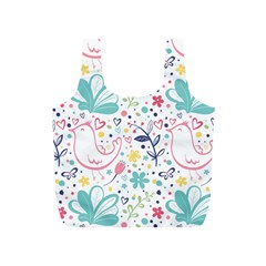 Cute Bird Pattern Full Print Recycle Bag (s) by designsbymallika