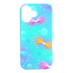 Christmas Pattern Iphone 16 Black Uv Print Pc Hardshell Case by Paksenen