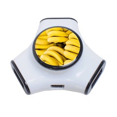 Bananas, Macro, Fruits, Ripe Bananas 3-port Usb Hub by kyorashop23