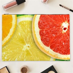 Fruit, Lemon Cosmetic Bag (xxl) by kyorashop23