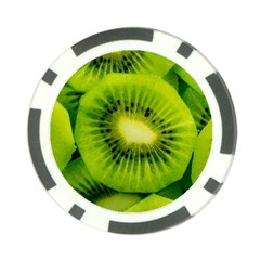 Kiwi Fruits, Close-up, Exotic Fruit Poker Chip Card Guard by kyorashop23