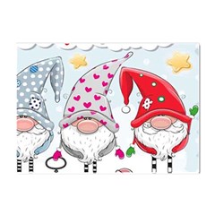 Merry Christmas, Christmas, Cute, Red, Merry, Gnomes Crystal Sticker (a4) by kyorashop23