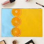 Orange, Slices, Fruit, Citrus Cosmetic Bag (XXL) Back