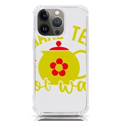 Make Tea Not War  Iphone 13 Pro Tpu Uv Print Case by ConteMonfrey