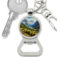 Forest Landscape Nature Trees Bottle Opener Key Chain by Salmanaz77