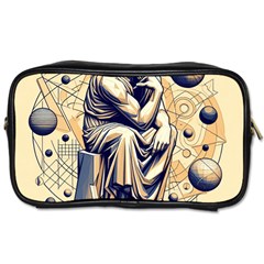 Thinker Sculpture Design Geometric Toiletries Bag (two Sides) by Salmanaz77