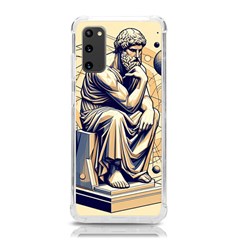 Thinker Sculpture Design Geometric Samsung Galaxy S20 6 2 Inch Tpu Uv Case by Salmanaz77