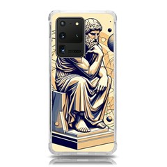 Thinker Sculpture Design Geometric Samsung Galaxy S20 Ultra 6 9 Inch Tpu Uv Case by Salmanaz77