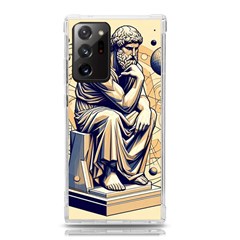 Thinker Sculpture Design Geometric Samsung Galaxy Note 20 Ultra Tpu Uv Case by Salmanaz77