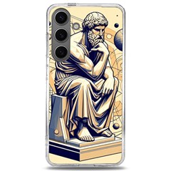 Thinker Sculpture Design Geometric Samsung Galaxy S24 6 2 Inch Tpu Uv Case by Salmanaz77