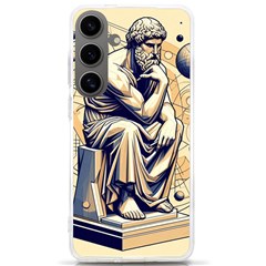 Thinker Sculpture Design Geometric Samsung Galaxy S24 Ultra 6 9 Inch Tpu Uv Case by Salmanaz77