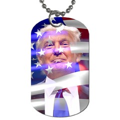 Donald Trump Flag Dog Tag (one Side) by vintagetrump