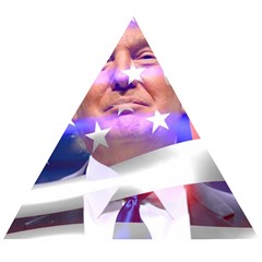 Donald Trump Flag Wooden Puzzle Triangle by vintagetrump