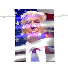 Donald Trump Flag Lightweight Drawstring Pouch (xl) by vintagetrump