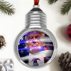 Donald Trump Flag Metal Light Bulb Shape Ornament by vintagetrump