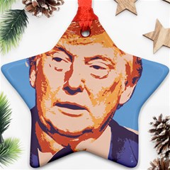 Orange Donald Trump Ornament (star) by vintagetrump