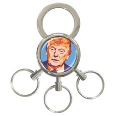 Orange Donald Trump 3-ring Key Chain by vintagetrump