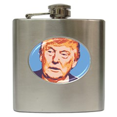 Orange Donald Trump Hip Flask (6 Oz) by vintagetrump