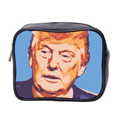 Orange Donald Trump Mini Toiletries Bag (two Sides) by vintagetrump