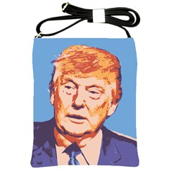 Orange Donald Trump Shoulder Sling Bag by vintagetrump