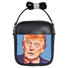 Orange Donald Trump Girls Sling Bag by vintagetrump