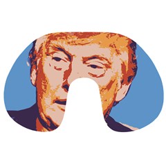 Orange Donald Trump Travel Neck Pillow by vintagetrump