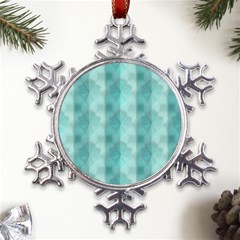 Geometric Design 14 Metal Large Snowflake Ornament by myclothy