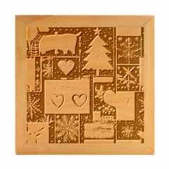 Christmas Reindeer Wood Photo Frame Cube by Posterlux