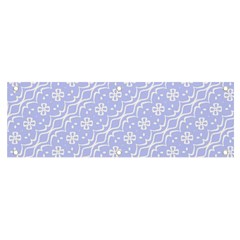 Light Purple And White Floral Pattern Banner And Sign 6  X 2  by SpinnyChairDesigns