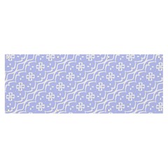 Light Purple And White Floral Pattern Banner And Sign 8  X 3  by SpinnyChairDesigns