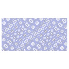 Light Purple And White Floral Pattern Banner And Sign 8  X 4  by SpinnyChairDesigns