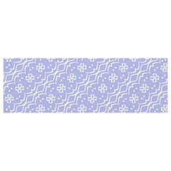 Light Purple And White Floral Pattern Banner And Sign 9  X 3  by SpinnyChairDesigns