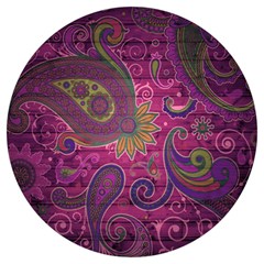 Abstract Purple Pattern Round Trivet by Bedest