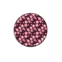 Cherry Blossoms Japanese Hat Clip Ball Marker by HermanTelo