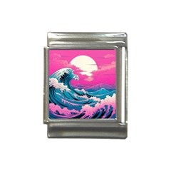 Waves Mountains Sky Italian Charm (13mm) by Grandong