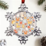 Pet Animal 02 Metal Large Snowflake Ornament Front