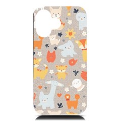 Pet Animal 02 Iphone 16 Black Uv Print Pc Hardshell Case by myclothy