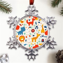 Pet Animal 03 Metal Large Snowflake Ornament by myclothy