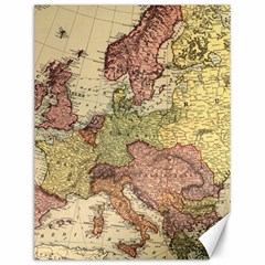 Retro Old Vintage Map Of Europe Canvas 12  X 16  by Bedest