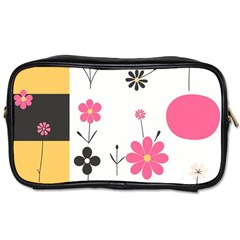  Minimalist Pattern With Simple Lines,flower And Shapes, Creating A Clean And Modern Toiletries Bag (two Sides) by myclothy