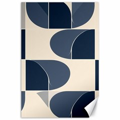 A Minimalist Pattern With Simple Lines And Shapes, Creating A Clean And Modern Aesthetic 04 Canvas 24  X 36  by myclothy