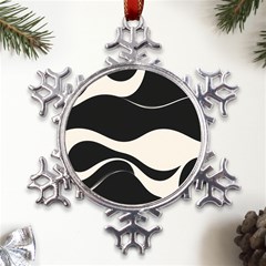 A Minimalist Pattern With Simple Lines And Shapes, Creating A Clean And Modern Aesthetic 06 Metal Large Snowflake Ornament by myclothy