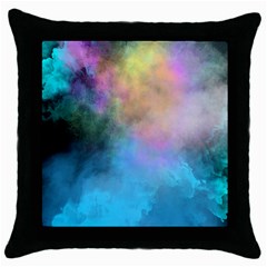 Smokescreen Throw Pillow Case (black) by pollyparadiseartshop