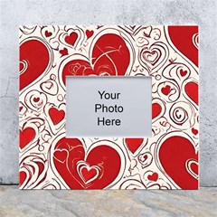 Be My Valentine White Wall Photo Frame 5  X 7  by pollyparadiseartshop